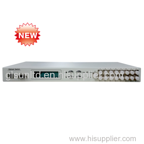 D1×N(N≤8) Rack mount Type Multi-channel Optical Switch Fiber Switch