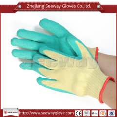 SeeWay Aramid Latex Coated Anti Cut Safety Working Goves