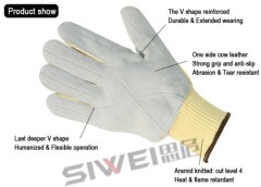 Seeway Cow Leather Coated Anti Cut Work Gloves