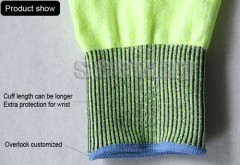 Seeway Green HHPE Anti Cutting Gloves EN388 Certified Class 5 Cutting Slicing Carving Hand Protection for Industrial Wor