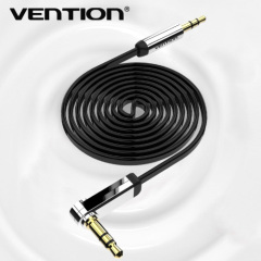 Vention 3.5mm jack Audio Cable male to male Extension Cable 90 Degree Right Angle Flat Aux Cable for Car/Headphone/PM4/P