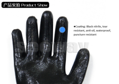 Seeway En388 Nitrile Coated Working Gloves Protrcrive Gloves