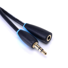 Vention Wholesale Hot Sale Black 3.5mm Male to Female Audio cable