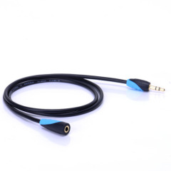 Vention Wholesale Hot Sale Black 3.5mm Male to Female Audio cable