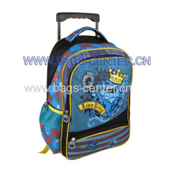 Blue Teenager Trolley Backpack