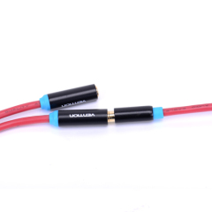 Vention High Quality Red 3.5mm Male To 2 Female audio cable