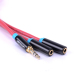 Vention Stereo High Quality Red 3.5mm Male To 2 Female audio cable extention cable