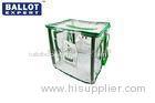 63 cm Hight Transparent Foldable Voting Ballot Box Security Non - toxic