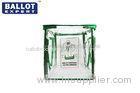 133L Culorful Foldable Clear Plastic Ballot Box Durable 2 Layers PVC