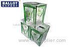 Soft Clear Collapsible Ballot Box For Donation Charity Easy To Assemble