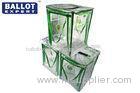 Soft Clear Collapsible Ballot Box For Donation Charity Easy To Assemble