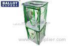 Donation Plastic Collapsible Ballot Box Security Larger Capacity