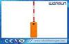 Orange Intelligent Automatic Road Boom Barrier Gate With Limit Switch