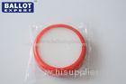 Round Office Ink Stamp Pads With White Sponge No Bad Smell Black / Red / Blue