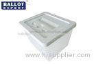 50 Volume 70% Transparent Plastic Ballot Box ISO9001 Certification For Voting