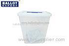 3.5mm Thickness Plastic Ballot Box White Lid With Security Seal