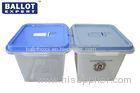 Carrying Case Plastic Ballot Box Hermetic Security With Blue Lid