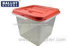 55L Transparent Plastic Ballot Box Plastic With Lid ISO9001 Certificate