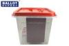 55L Waterproof Polypropylene Plastic Ballot Box Custom For Election