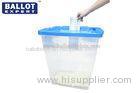 Resistant Chemical Corrosion Large Election Ballot Box 109L Plastic Transparent