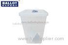 55L Plastic Election Ballot Box With Sign Holder 50*40*75 cm