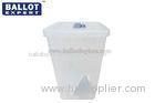 55L Plastic Election Ballot Box With Sign Holder 50*40*75 cm