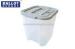Transparent Election Plastic Ballot Box Visible With Grey Lid 5 Holes