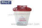 Logos Customized PP Plastic Ballot Box With Lid Waterproof 55L