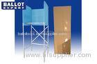 Easy Install Cardboard Voting Booth Green Cubicle For One Person