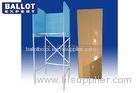 Easy Install Cardboard Voting Booth Green Cubicle For One Person