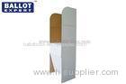 Adjustable Cardboard Election Polling Stations Custom Folding Table For Disabled Voters