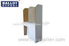 Corrugated Cardboard Polling Booth Collapsible For Two People Voting