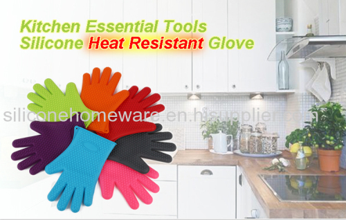 Kitchen Hero Premium Silicone BBQ Glove Set (Pair/2)  Multi-purpose Gloves Oven Mitts