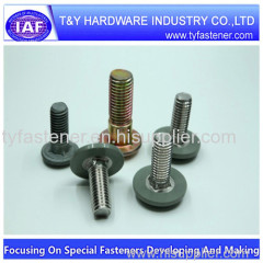 Fin neck bolt with cap / zinc plated / class4.8/fin neck bolt