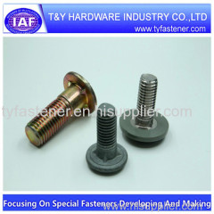 Fin neck bolt with cap / zinc plated / class4.8/fin neck bolt