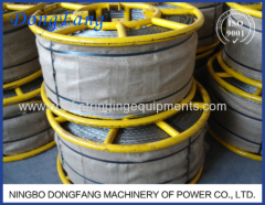 16MM Galvanized Anti Twist Steel Wire Rope for Two bundled conductors stringing