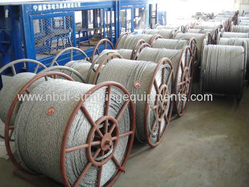 16MM Anti Twist Steel Wire Rope for Two bundled conductors stringing