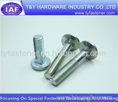 carriage bolt hot dip galvanized steel carriage bolts with hex nuts galvanized