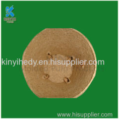 Biodegradable fiber pulp molded flower pot