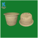 Biodegradable fiber pulp molded flower pot