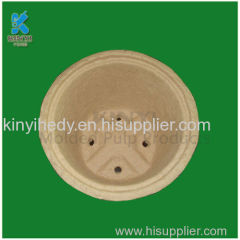 Recycled waste paper pulp flower pot