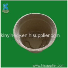 Recycled waste paper pulp flower pot