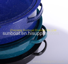 6pcs/carton 18 inch cast iron enamel roaster pan
