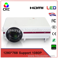 Compared with Taiwan&Japan projectors CRE beamer use high brightness LED light LCD projector 1280*768p