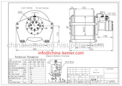 No-standard hydraulic winch/custom hydraulic winch/1.5 ton winch