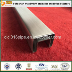 316 Cheap Fences Grooved Stainless Steel Tubes Square Steel Tube