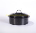3QT cast iron 26*26*7.4cm enamel stock pot customized color painted soup pot