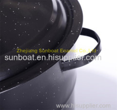 10QT cast iron 28*28*16cm dimension enamel stock pot