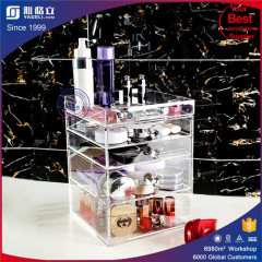 2016 Wholesale Fashion makeup acrylic organizer with drawer