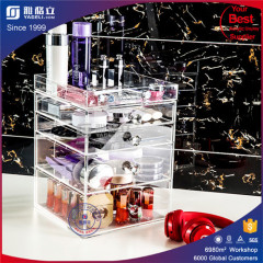 2016 Wholesale Fashion makeup acrylic organizer with drawer